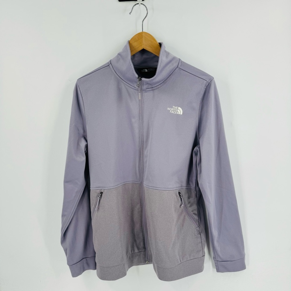 The North Face Women's Lavender Gray Zip-Up Funnel Neck Activewear Jacket Size L - Picture 11 of 11